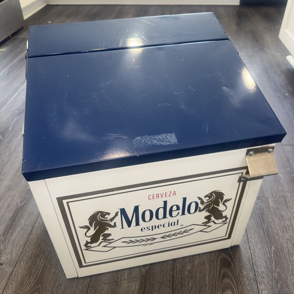 Vintage Beer Cooler “Modelo especial Cerveza” 17.5”H 16”W 13.25” D Great Gift!